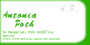antonia poth business card